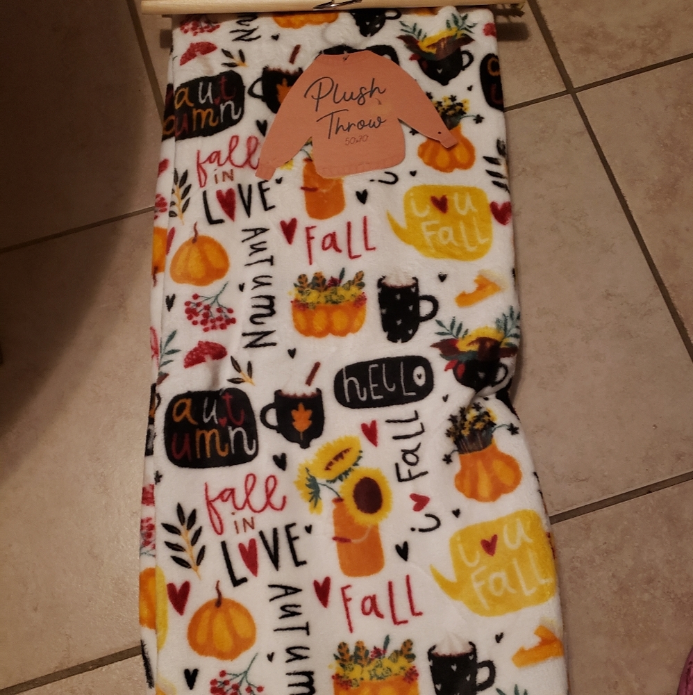 Fall Autumn Throw Blanket